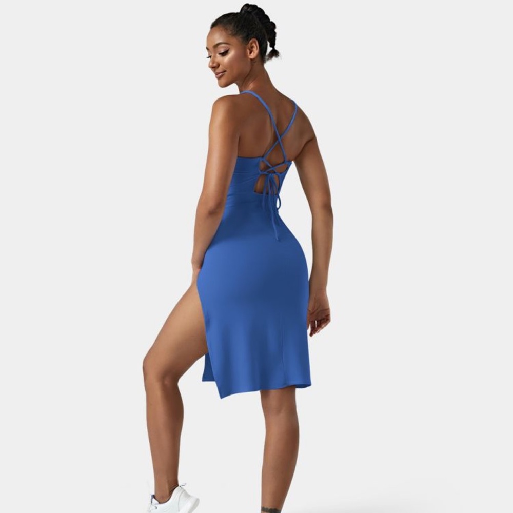 Everyday Split Strap Bodycon Midi Dress (Never been Worn)